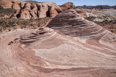 Rock formations in a desert