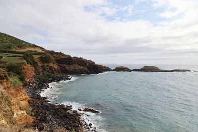 Scenic view of sea against sky