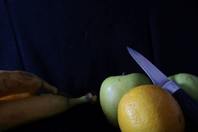 Close-up of apple on table