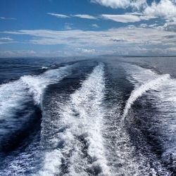 Scenic view of sea against sky