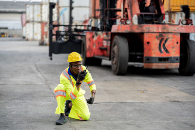 Man working on street