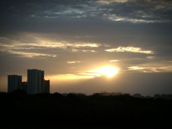 City at sunset