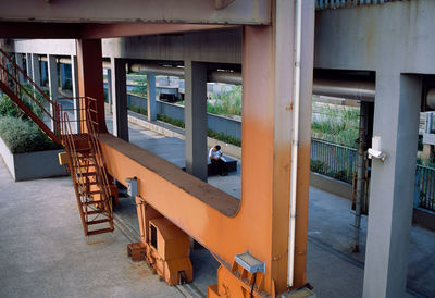 Chairs and tables in building