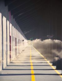 View of empty corridor