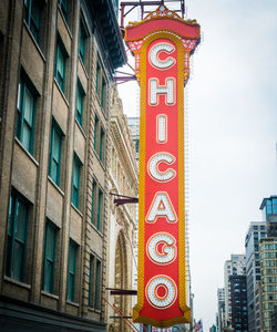 Low angle view of road sign