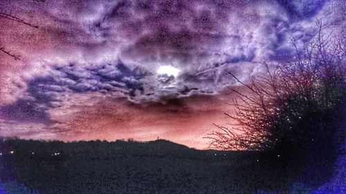 Low angle view of cloudy sky