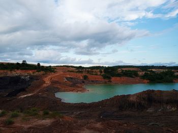Scenic view of landscape against sky