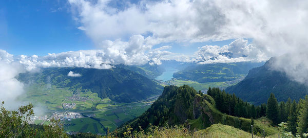 Panoramic view of landscape against sky