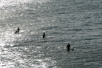 People on sea shore