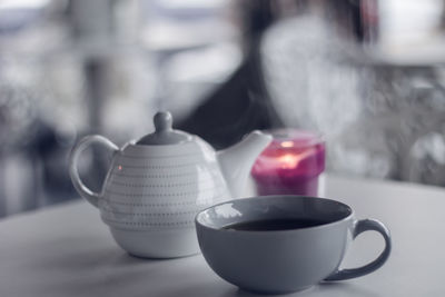 Close-up of drink on table