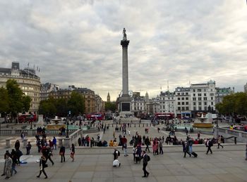 View of monument in city