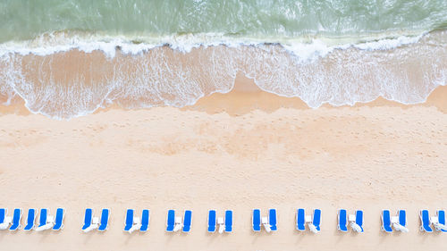 Text on sand at beach