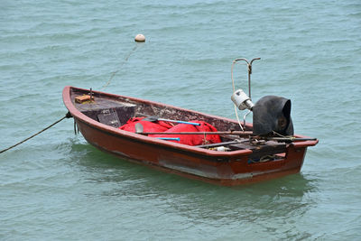 Boats in sea