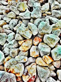 Full frame shot of stones