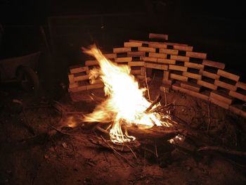 Bonfire at night