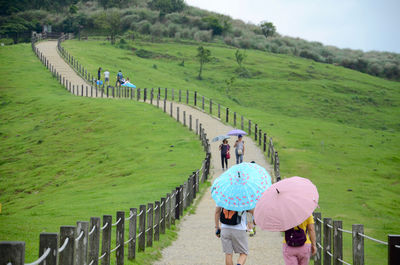 People on grassland