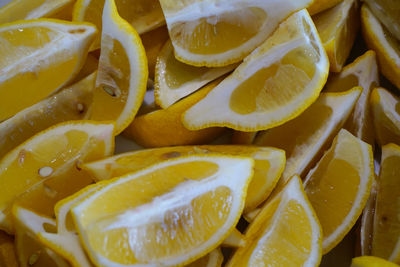 Full-frame shooting of lemon  bars 
