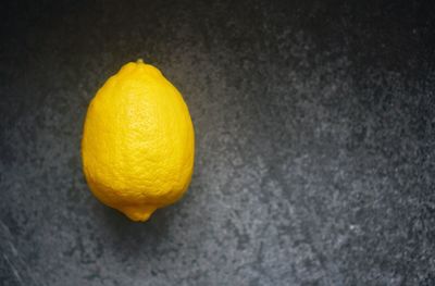 High angle view of orange on table