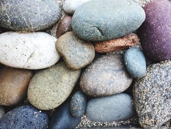 Full frame shot of pebbles