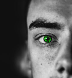 Close-up portrait of human eye