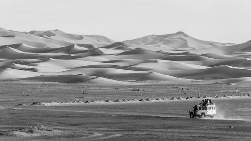 Scenic view of desert against sky
