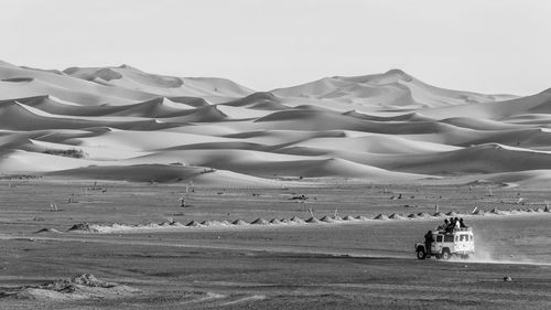 Scenic view of desert against sky