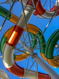 Low angle view of ferris wheel against sky