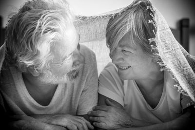 Close-up of mother with daughter