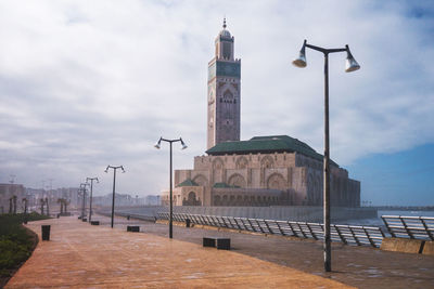 View of historical building against cloudy sky