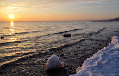 Sunset over sea