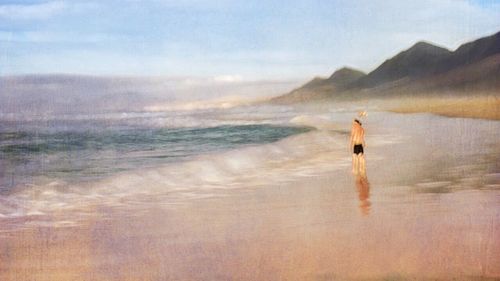 Scenic view of sea against sky