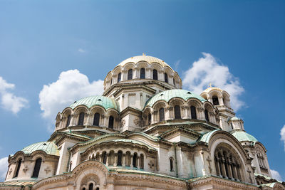 Low angle view of building against sky