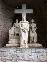 Close-up of stone wall