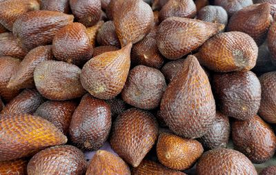 Full frame shot of fruits for sale in market