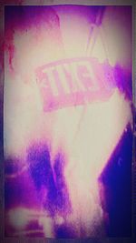 Close-up of illuminated street light