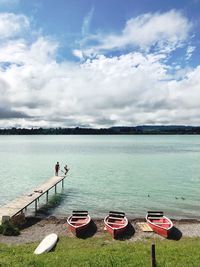 Scenic view of sea against sky