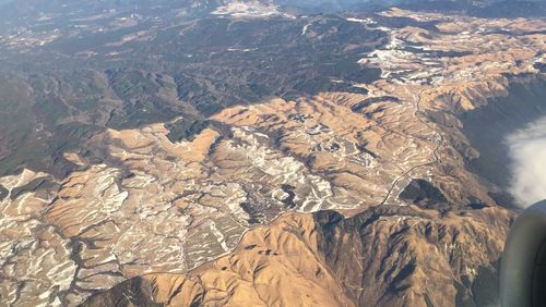 Aerial view of a mountain