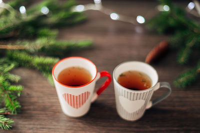 Close-up of coffee on table