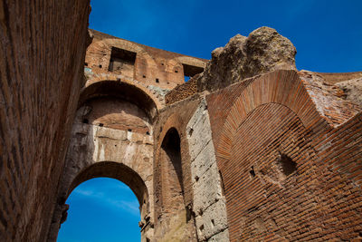 Interior of the famous colosseum in rome