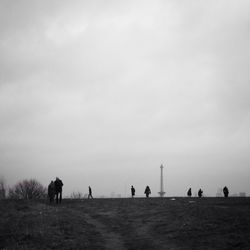 Woman standing on landscape