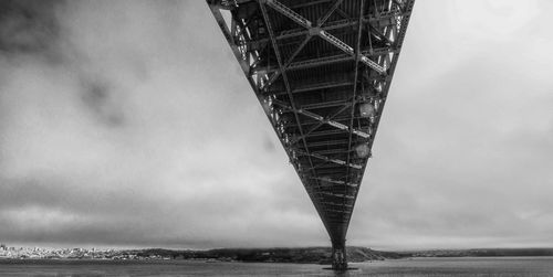 Low angle view of bridge against sky