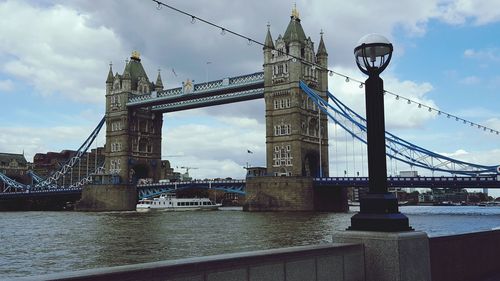 Low angle view of bridge against sky