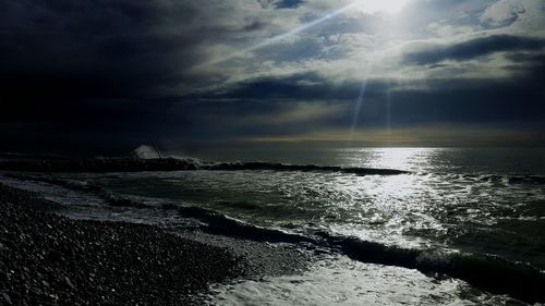 Scenic view of sea against sky