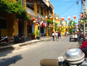 City street with buildings in background