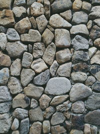 Full frame shot of stone wall