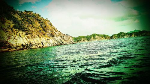 Scenic view of sea against sky