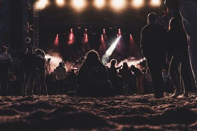 Crowd at music concert