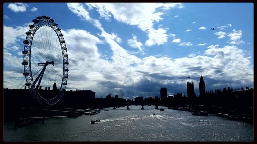 River with city in background