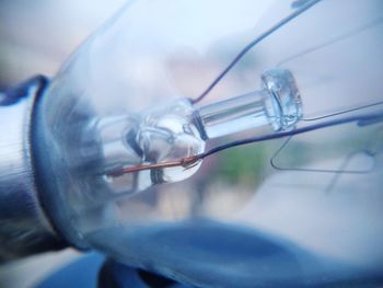 Close-up of water in glass