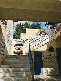 Graffiti on staircase